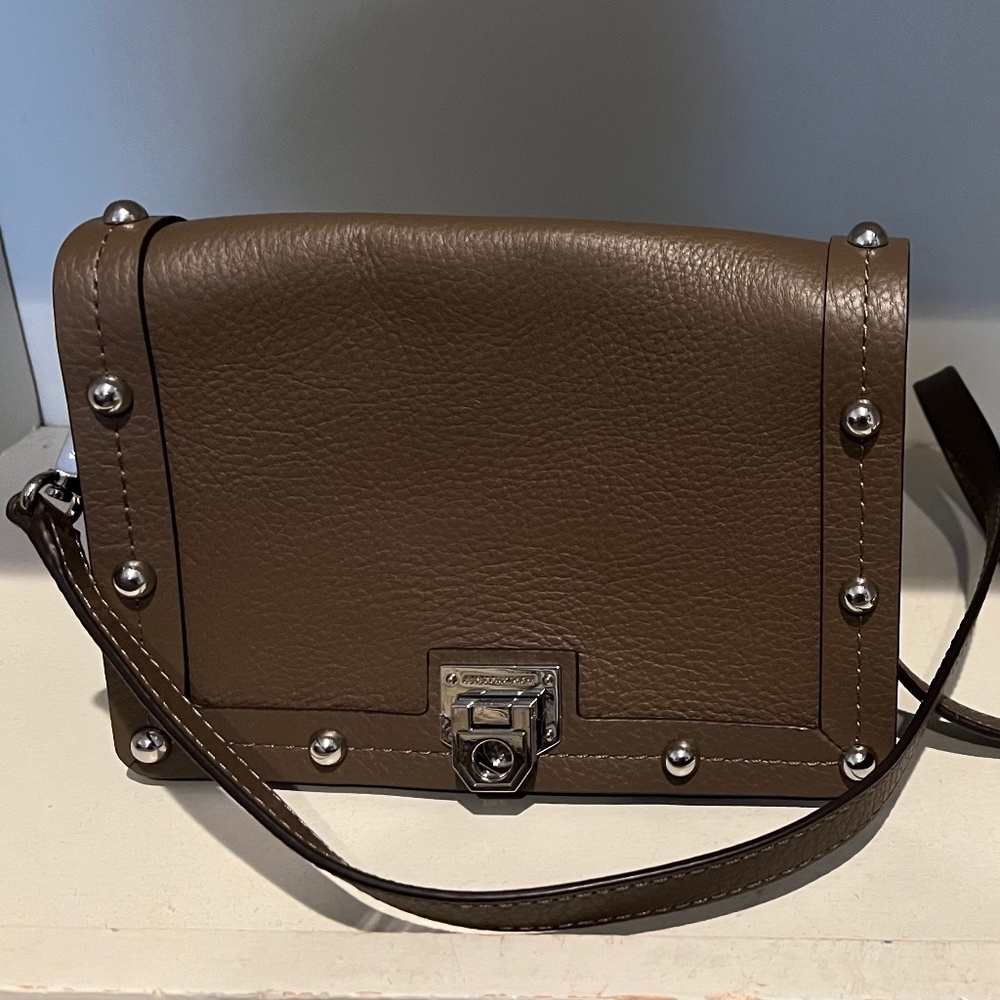 Rebecca Minkoff Madison Leather Crossbody Bag - Graphite